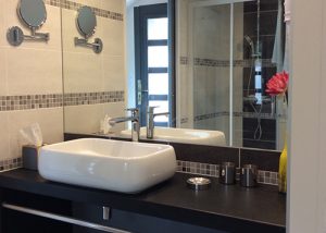 Salle de bain chambre d'hôtes la pommerie